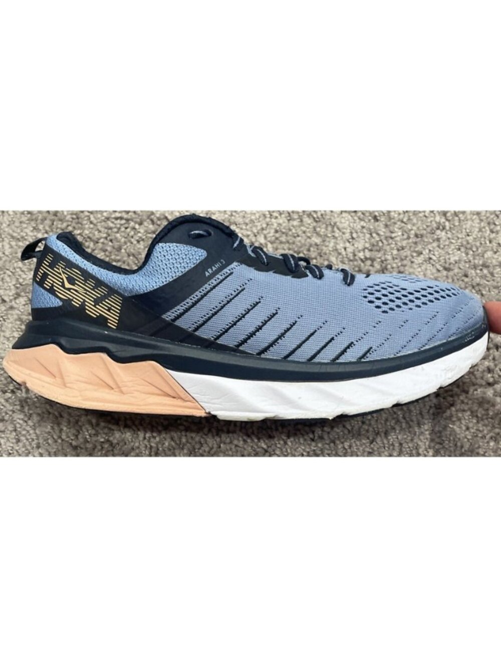 Hoka One One Arahi 3 Running Shoes 1104099 AMIN Allure Indigo Womens Size 7.5